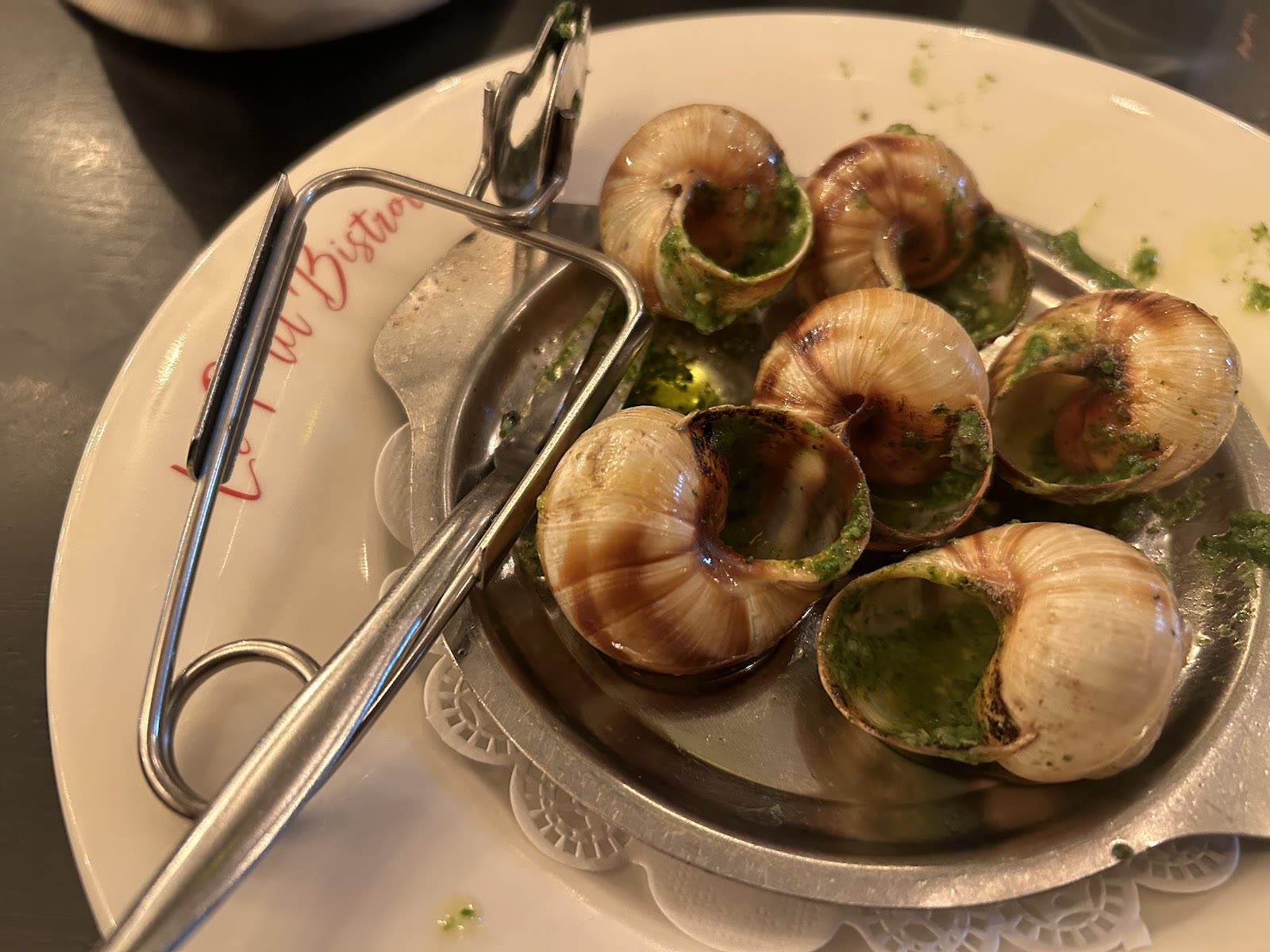 Escargots au beurre persillé